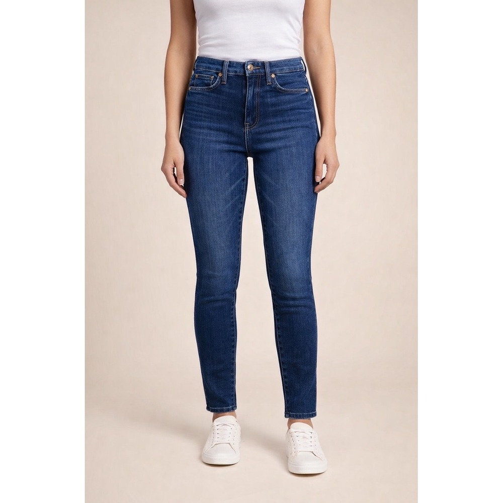 MOTHER High Waisted Looker Skinny Jeans Dark Wash Minimalist Classic| Sz 25